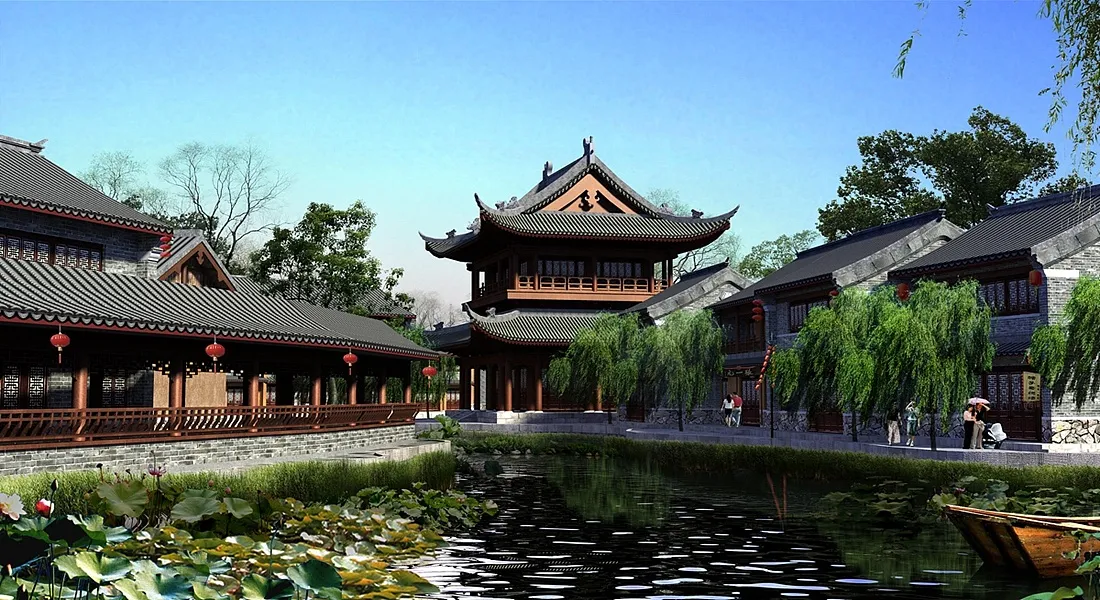 亭与廊的交接:屋面、柱网和游览路线的统一 · 古建园林