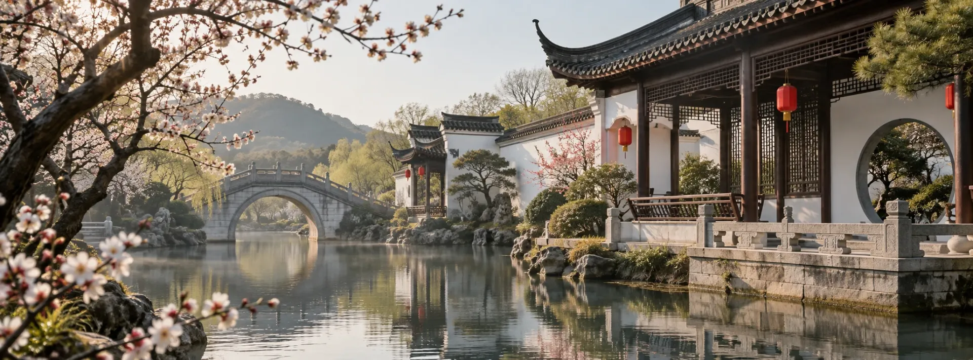银仁御墅花园古建景观喜迎新春 · 古建园林