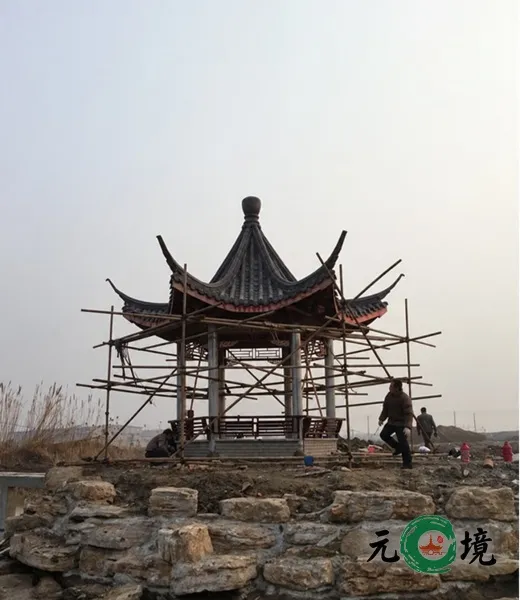 亭体营建现场影像